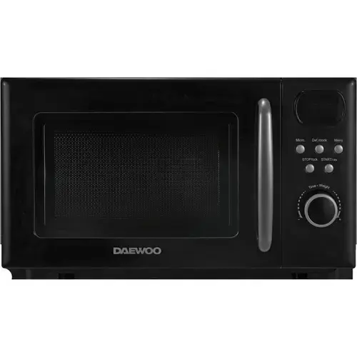 Cuptor cu microunde Daewoo KOR-6S20BK-2, 700 W, 20 l, 5 trepte, Platou 25.5 cm (Negru)
