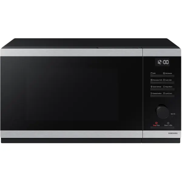 Cuptor cu microunde grill cu interior ceramic Samsung MG23DG4524ATE2, 23 l, Tact & Dial, Grill, Negru