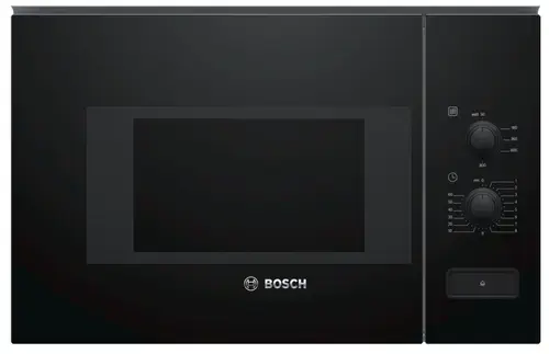 Cuptor cu microunde incorporabil Bosch BFL520MB0, 20 L, 800 W, Functie Dezghetare (Negru)