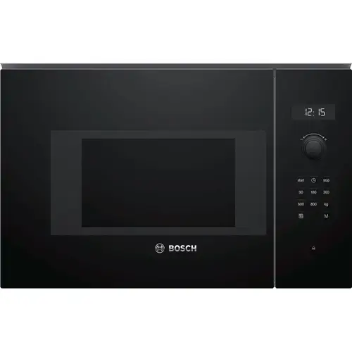 Cuptor cu microunde incorporabil Bosch BFL524MB0, AutoPilot 7, 20L, 800W, Negru