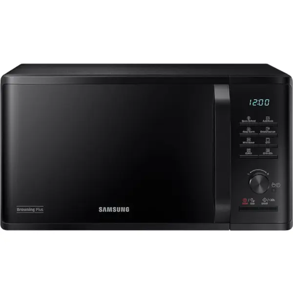 Cuptor cu microunde Samsung MG23K3515AK/OL, 23 l, 800 W, Grill, Pastrare la cald, Dezghetare rapida, Negru