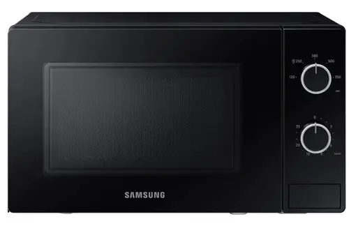 Cuptor cu microunde Samsung MS20A3010AL, 20 L, 700 W, 5 trepte de putere, Control mecanic, Functie decongelare, Temporizator, Iluminare LED (Negru)