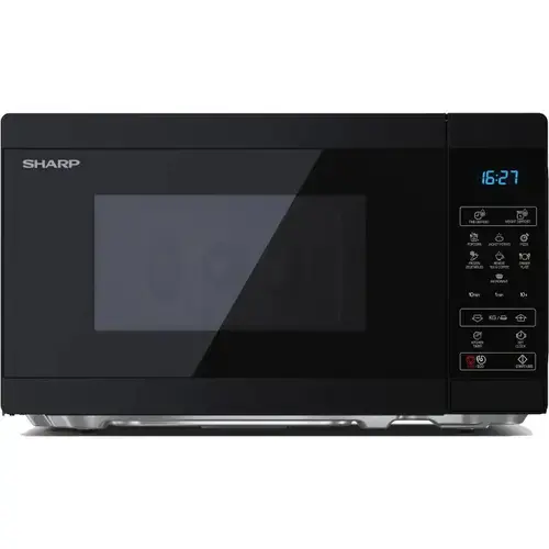Cuptor cu microunde Sharp YC-MS02EB, 20 l, 800 W, Digital, EasyClean, ECO Function, Child Lock, Negru