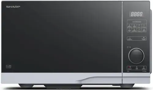 Cuptor cu microunde Sharp YC-PS234AE-S, 23L, 900 W, Control Semi-Digital, 8 programe, 10 trepte putere (Argintiu)