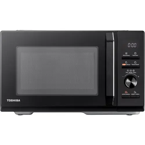 Cuptor cu microunde Toshiba MW3-AG25PFBK, 25 L, 900 W, 5 nivele de putere, functie Grill, 7 retete predefinite, diametru platou 288 mm (Negru)