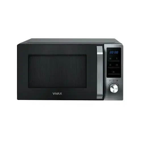 Cuptor cu microunde Vivax MWO-2079BG, 20 l, 700 W, Afisaj Digital, Control Digital, Functie Grill, Negru/Argintiu