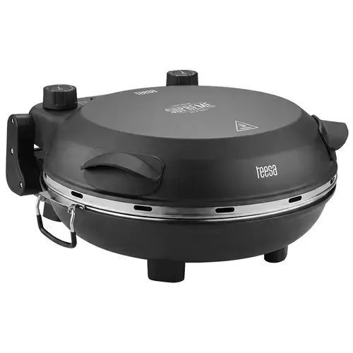 Cuptor de pizza Teesa Supreme Fun TSA3241-B, 1200 W, 31 cm, Temperatura 110-420 C (Negru)