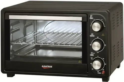 Cuptor electric Albatros A23B2, 1380W, Timer, 23L (Negru)