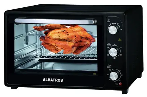 Cuptor electric Albatros A50BRCL2, 50 L, 2000 W (Negru)