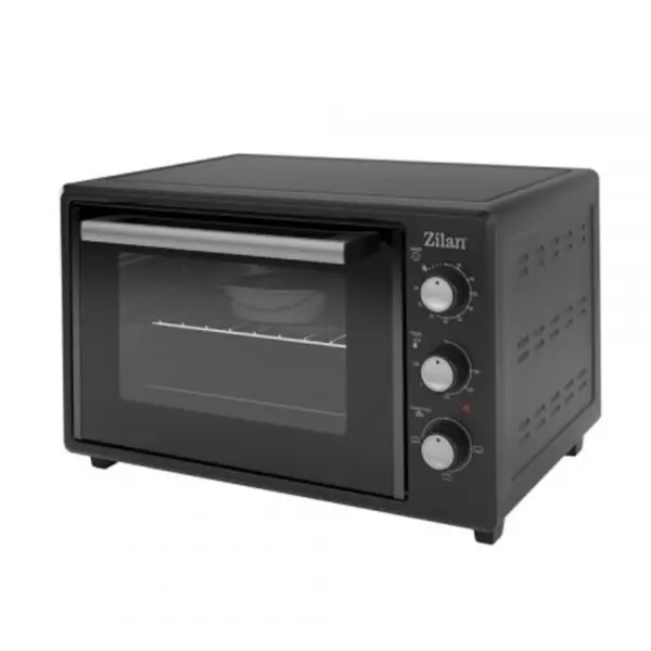 Cuptor Electric, Geam Dublu, Capacitate 35 l, Termostat Reglabil, Putere 1800W, Negru