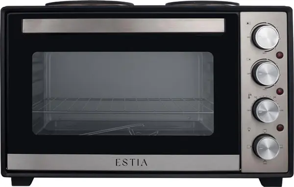 Cuptor electric mini cu plite Estia Multicook Compact, 38l, 3600W, Negru