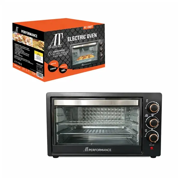 Cuptor electric multifunctional, DEPOX , 48L, 2500W, Timer 60 min, Grill, Control Temperatura
