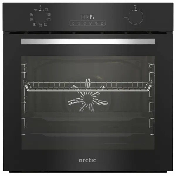 Cuptor incorporabil Arctic ARVIM1430BMP, Electric, 71 l, Autocuratare pirolitica, AeroCooking, Control Touch, Clasa A+, Negru