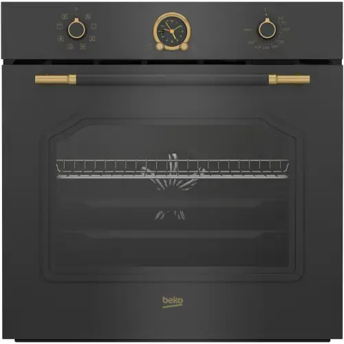 Cuptor incorporabil Beko RBIM19200AD, Electric, 72 l, 3D Cooking, Grill, Defrost, Fan Assisted cooking (Antracit)