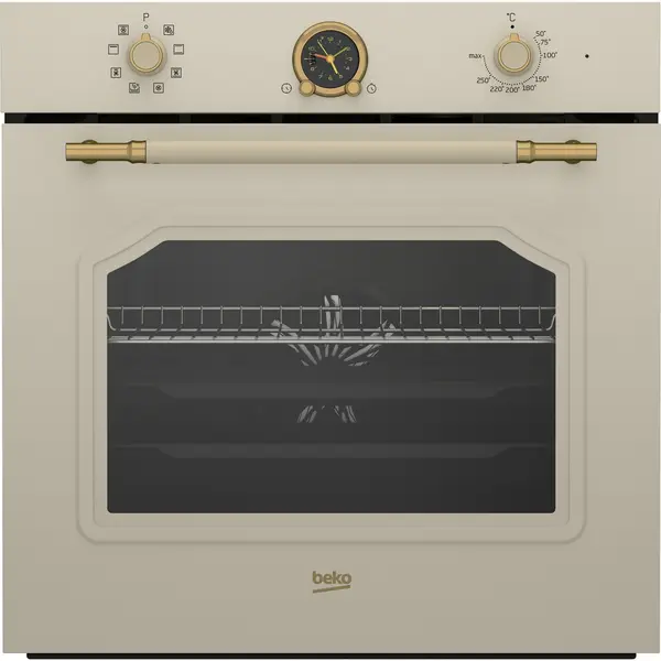 Cuptor incorporabil Beko RBIM19200CD, 8 programe, Clasa A, 72 l, 3D Cooking, AeroPerfect, Grill,Defrost, Timer, Fan Assisted cooking, Crem