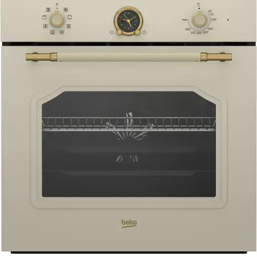 Cuptor incorporabil Beko RBIM19200CD, Electric, 72 l, 3D Cooking, AeroPerfect, Grill,Defrost, Timer, Fan Assisted cooking, Clasa A (Crem)
