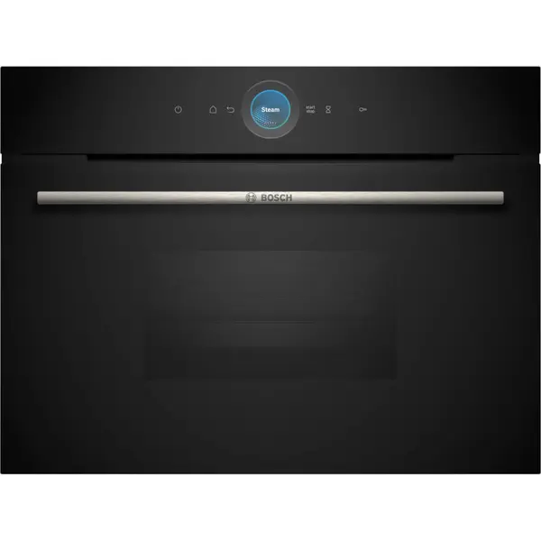 Cuptor incorporabil Bosch CDG714XB1, 38 L, Cu abur, 3 niveluri de coacere, FullSteam, DishAssist, Home Connect, Soft close, Negru