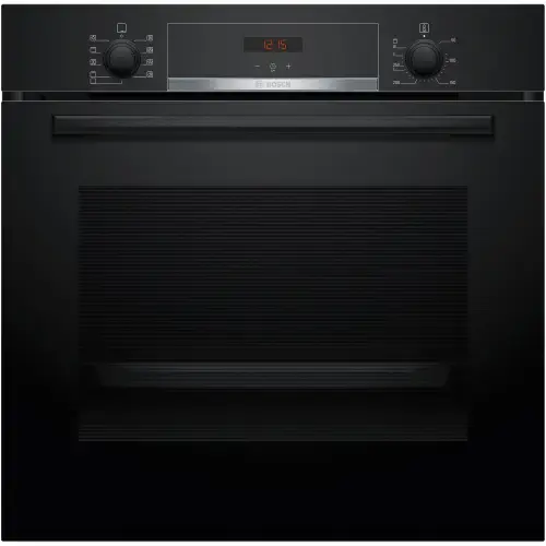 Cuptor incorporabil Bosch HBA534EB3, 71 L, Electric, Multifunctional, Grill, 7 functii, Autocuratare EcoClean + hidrolitica, 3D Hotair, Suport telescopic, Clasa A+ (Negru)