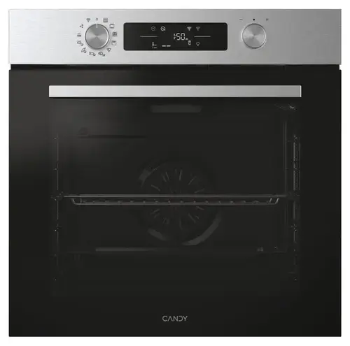 Cuptor incorporabil Candy CA6 N5B3EYTX, Electric, 78 L, Curatare pirolitica si cu aburi, Grill, Wi-Fi, Clasa A++ (Negru/Inox)