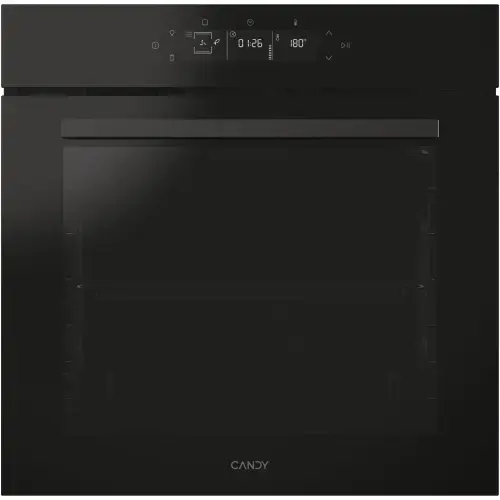 Cuptor incorporabil Candy CA6 N5G3YTB, Electric, 78 l, Autocuratare pirolitica, Gril, Electronic control, Clasa A++ (Negru)