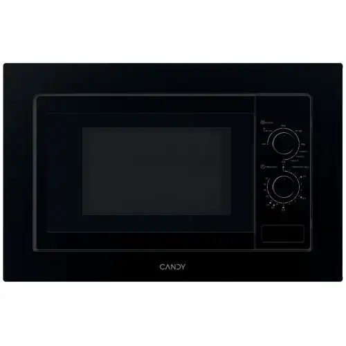 Cuptor incorporabil cu microunde si grill Candy Wave 600 CA38F2K7NXBB, 20 litri, 800 W, 5 trepte de putere (Negru)