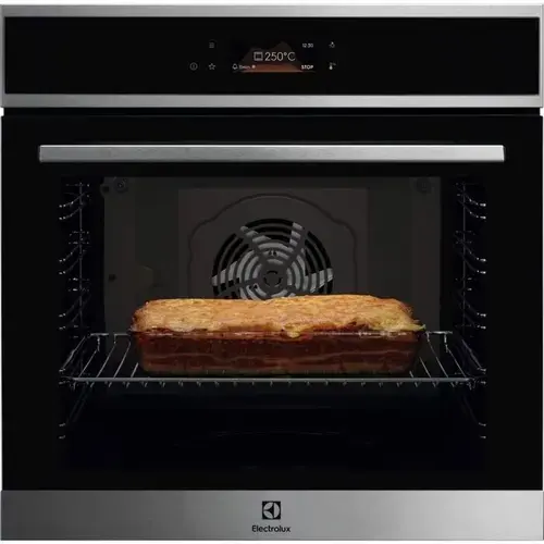 Cuptor incorporabil Electrolux LOE8F38X, Electric, Autocuratare catalitica, Control touch, 99 de programe predefinite, Inchidere amortizata a usii, volum net 72 L, Clasa A+ (Negru/Inox)