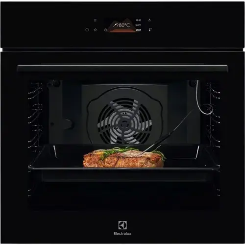 Cuptor incorporabil Electrolux LOE8P39Z, Electric, Autocuratare pirolitica, Control touch, 171 de programe predefinite, Senzor gatire, Inchidere amortizata a usii, Volum net 72 L, Clasa A+, Sticla (Negru)