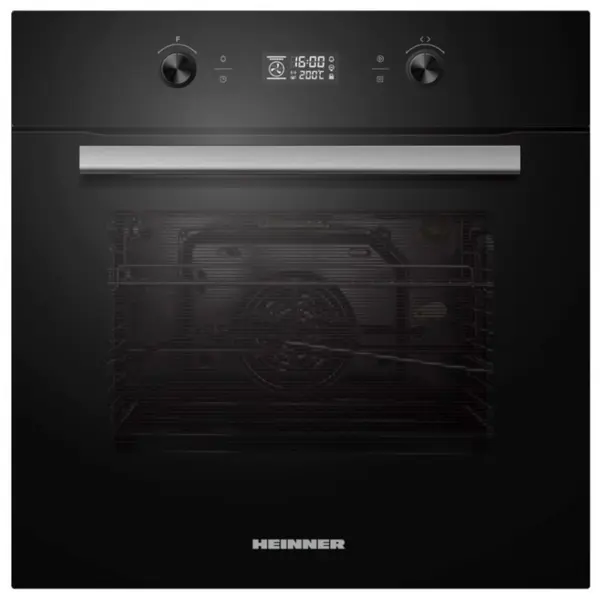 Cuptor incorporabil Heinner HBO-M709GCDRC-GBK, 70 l, 9 functii, Grill, Ventilatie, Timer, Geam dublu, Clasa A, Negru