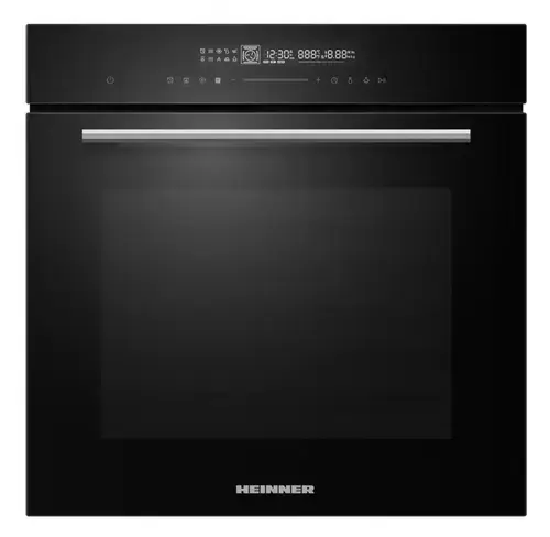 Cuptor incorporabil Heinner HBO-M7214GCDRC-GBK, 72 l, Clasa A+, 14 functii, Timer, Display Touch, Grill, Autocuratare catalitica (Sticla neagra)