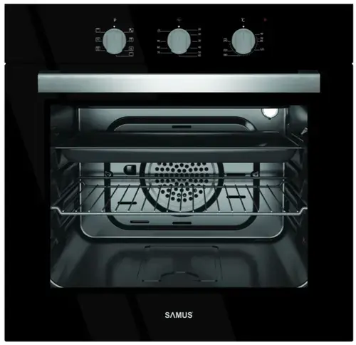 Cuptor incorporabil Samus SC618TGV, Electric, 56 L, 7 functii (Negru)