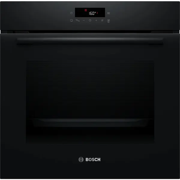 Cuptor incorproabil Bosch HBA572BB4, Autocuratare pirolitica, 71 l, Clasa A+, Afisaj LED Touch Control, 5 niveluri de coacere, Negru