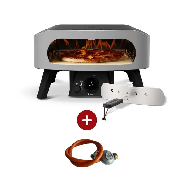 Cuptor pizza pe gaz 34cm profesional Cozze piatra pizza + regulator gaz