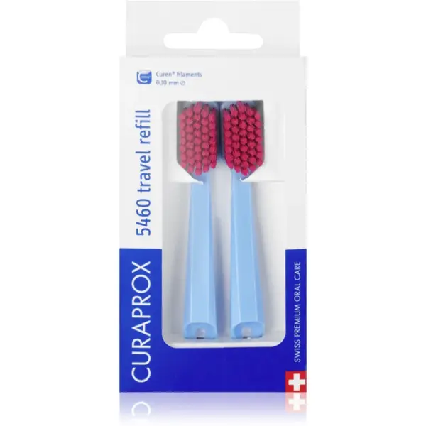 Curaprox 5460 Travel Refill Set de călătorii capete de schimb 2 buc