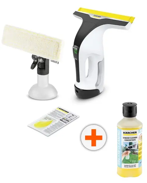 Curățător de geamuri Karcher - WV 6 Plus + Concentrat pentru sticlă Karcher