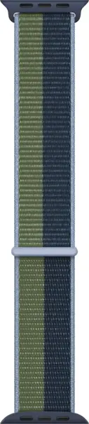Curea Apple Watch Sport Loop, 45mm, Abyss Blue Moss Green