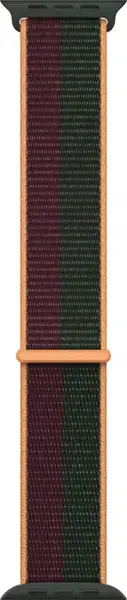 Curea Apple Watch Sport Loop, 45mm, Dark Cherry Forest Green