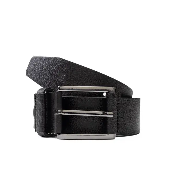 Curea barbati din piele naturala neagra Bring - 115 cm