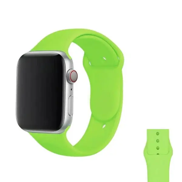 Curea ceas Silicon Green - 38/40/41
