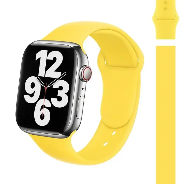 Curea ceas Silicon Yellow - 42/44/45/49