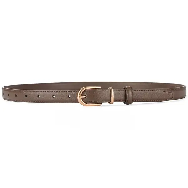 Curea dama C-186, piele naturala, Taupe