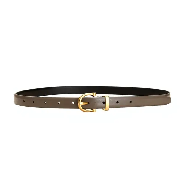 Curea dama C-217, piele naturala, Taupe