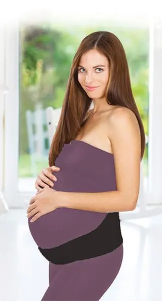 Curea de susținere pentru femei însărcinate BabyJem - Black, mărimea L
