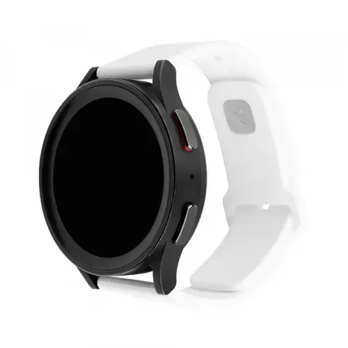 Curea Fixed Silicone Sporty pentru Huawei Watch / Xiaomi Watch Series, 22mm, Alb