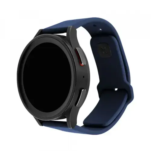 Curea Fixed Silicone Sporty pentru Samsung Galaxy Watch / Huawei Watch Series, 20mm, Albastru