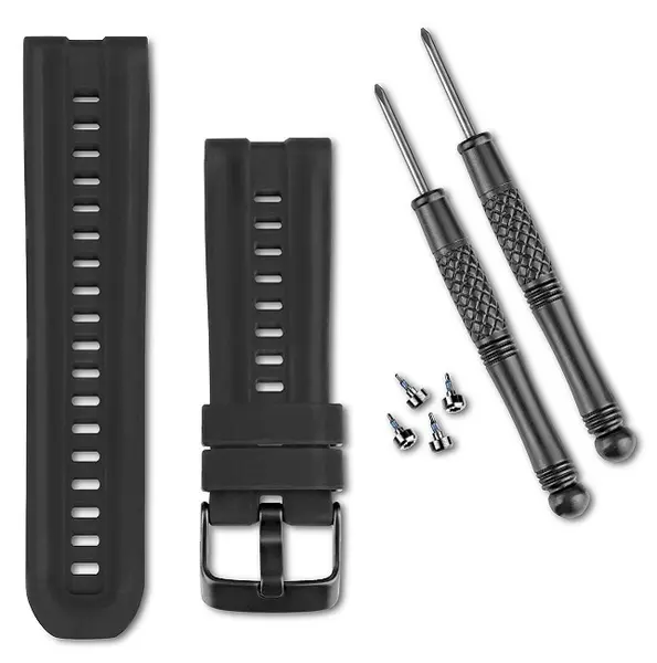 Curea Garmin - Silicone, fenix/tactix/quatix/D2, negru