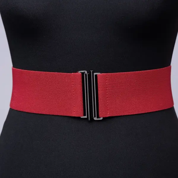 Curea lata bordo din material elastic - 6 cm