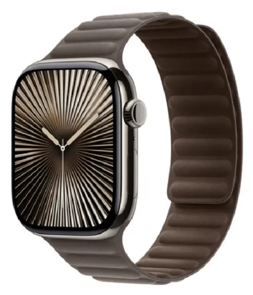 Curea pentru Apple - Magnetic Link, Apple Watch, 46 mm, M/L, Dark Taupe