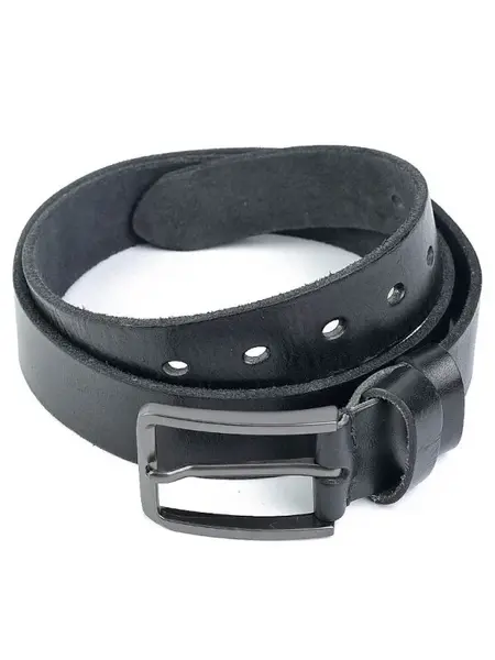 Curea pentru barbati 5505, piele naturala, 120 cm, Neagra