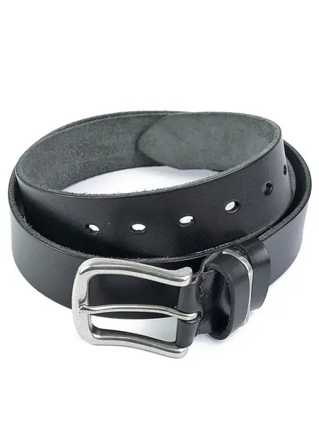 Curea pentru barbati 5803, piele naturala, 120 cm, Neagra
