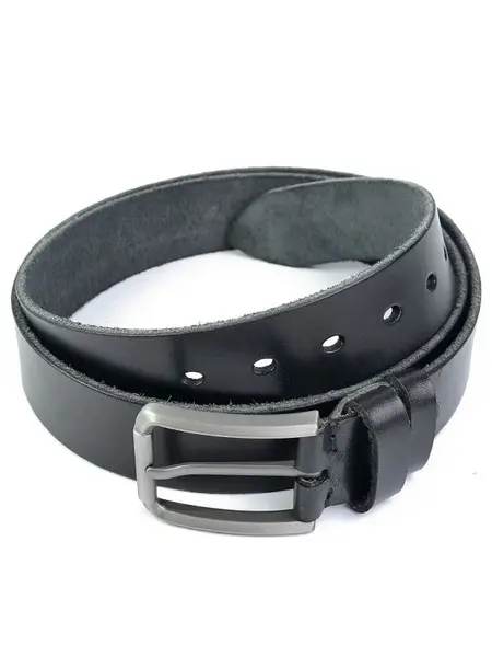 Curea pentru barbati 5821, piele naturala, 120 cm, Neagra